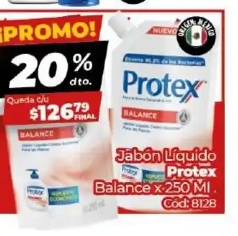 Diarco Protex Jabon Liquido Balance x 250ml oferta