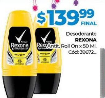 Diarco Rexona Desodorante Antit. Roll On x 50ml oferta