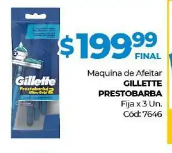 Diarco Gillette Pretobarba Maquina de Afeitar Fija x 3 un oferta