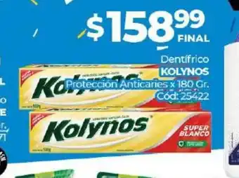 Diarco Kolynos Dentifrico Proteccion Anticaries x 180gr oferta
