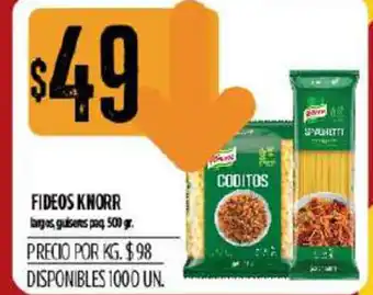Supermercados Vea Knorr Fideos 500gr oferta