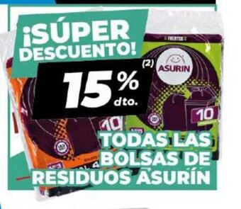 Diarco Todas Las Bolsas de residuos Asurin oferta