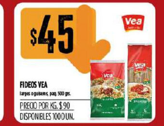 Supermercados Vea Vea Fideos 500grs oferta