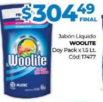 Diarco Woolite Jabón Líquido Doy Pack x 1.5 Lt. oferta