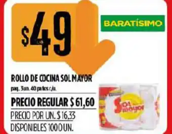 Supermercados Vea Sol Mayor Rollo De Cocina 3un oferta