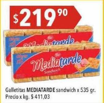 Hergo Galletitas mediatarde oferta