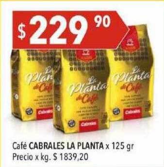 Hergo Café cabrales la planta oferta