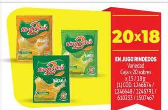 Makro En jugo rindedos oferta