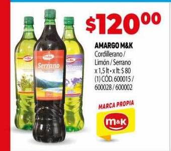 Makro Amargo m&k oferta