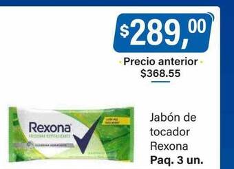 Supermercados Damesco Jabón de tocador rexona oferta