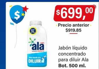 Supermercados Damesco Jabón líquido concentrado para diluir ala oferta