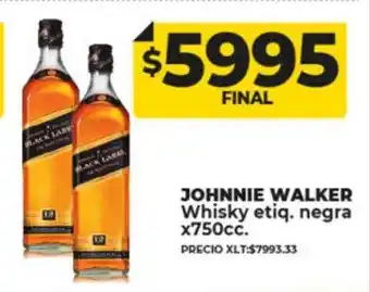 Supermayorista Vital Johnnie walker whisky etiq. negra oferta