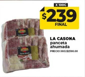 Supermayorista Vital La casona panceta ahumada oferta