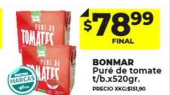 Supermayorista Vital Bonmar puré de tomate oferta