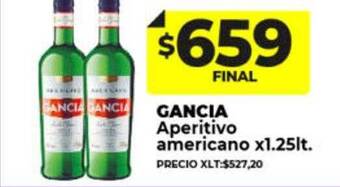 Supermayorista Vital Gancia aperitivo americano oferta