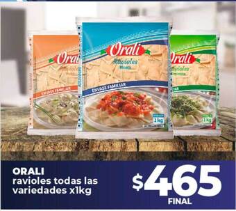 Supermayorista Vital Orali ravioles todas las variedades oferta