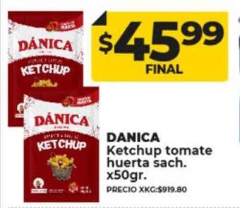 Supermayorista Vital Danica ketchup tomate huerta sach. oferta