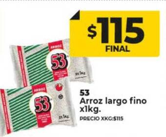 Supermayorista Vital 53 arroz largo fino oferta