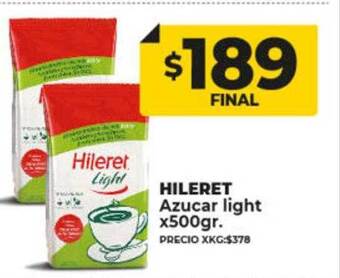 Supermayorista Vital Hileret azucar light oferta