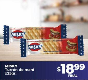 Supermayorista Vital Misky turrón de maní oferta