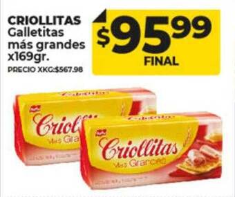 Supermayorista Vital Criollitas galletitas más grandes oferta