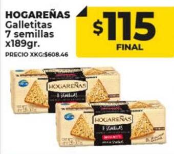 Supermayorista Vital Hogareñas galletitas 7 semillas oferta