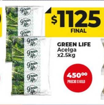Supermayorista Vital Green life acelga oferta
