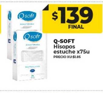Supermayorista Vital Q-soft hisopos estuche oferta