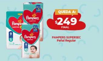 Supermayorista Vital Pampers supersec pañal regular oferta