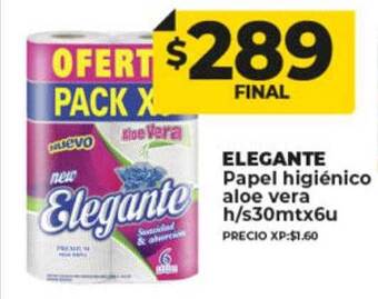 Supermayorista Vital Elegante papel higiénico aloe vera oferta