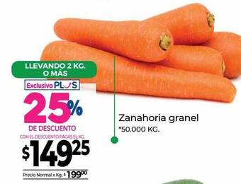 La Anonima Zanahoria granel oferta