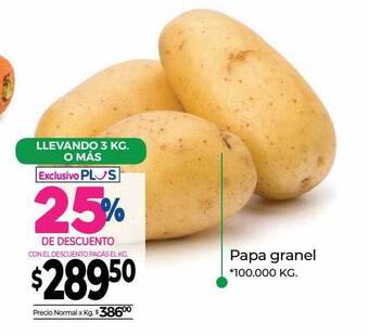 La Anonima Papa granel oferta