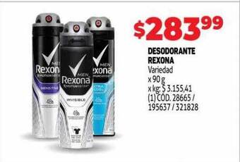 Makro Desodorante rexona oferta