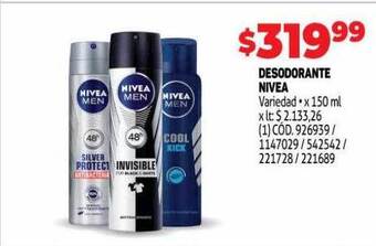 Makro Desodorante nivea oferta