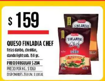 Supermercados Vea Finladia Chef Queso 150gr oferta