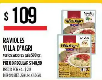 Supermercados Vea Villa D'Agri Ravioles 500gr oferta