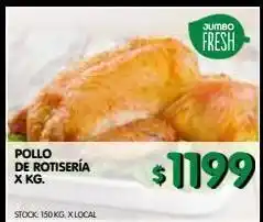 Jumbo Pollo de rotisería x kg oferta