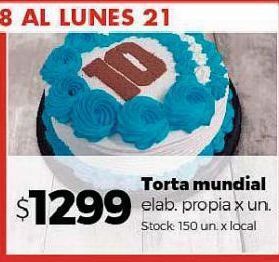 Disco Torta mundial oferta