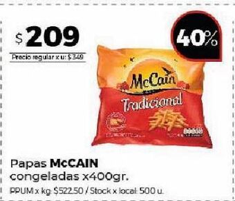 Disco Papas mc cain 400g oferta
