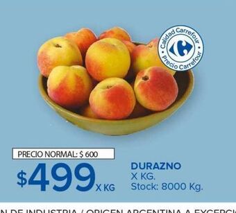 Carrefour Maxi Durazno x kg oferta
