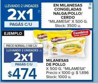 Carrefour Maxi Milanesas de pollo oferta