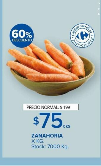 Carrefour Maxi Zanahoria x kg oferta