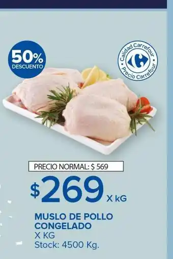 Carrefour Maxi Muslo de pollo congelado oferta