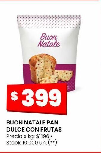 Changomas Buon natale pan dulce con frutas oferta