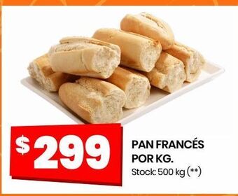 Changomas Pan francés por kg. oferta