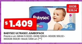 Changomas Babysec ultrasec jumbopack oferta