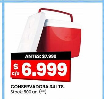 Changomas Conservadora 34 lts. oferta