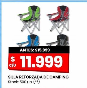 Changomas Silla reforzada de camping oferta