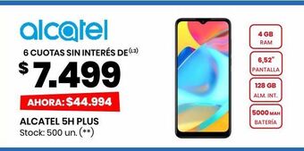 Changomas Alcatel 5h plus oferta