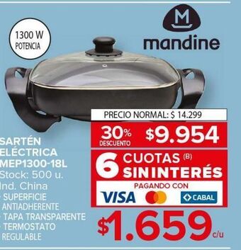 Carrefour Maxi Sartén electrica oferta